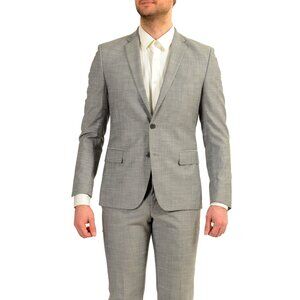 Versace Collection Men's Gray Wool Two Button Suit US 38 IT 48
